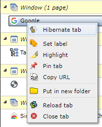 Hibernate tab