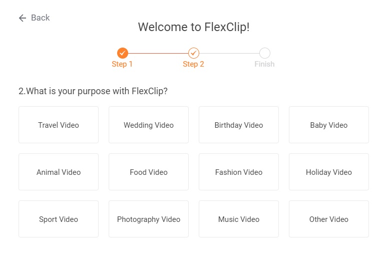 FlexClip ユーザー登録